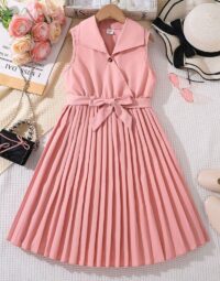 Pleated Collar Dress – Front